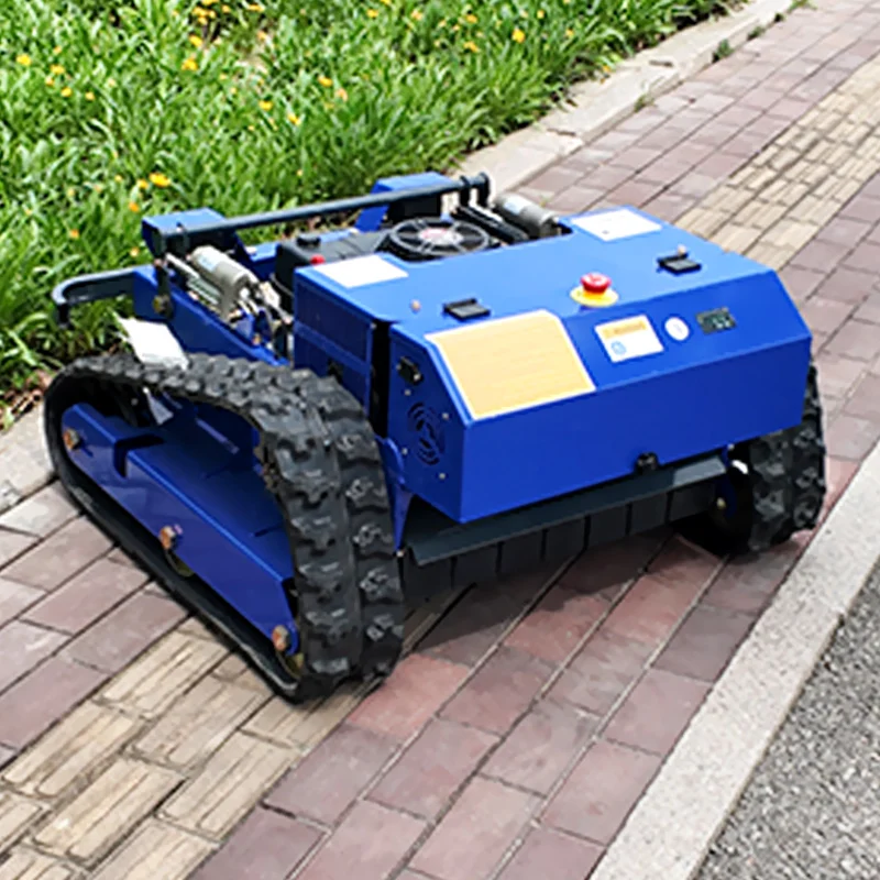 Cortador de grama com controle remoto personalizado, 4 tempos, controle sem fio, robô autopropelido, capinador de jardim, trator