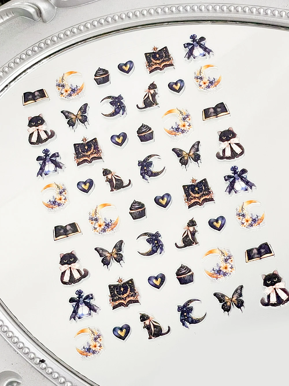 

Flower Elf Plants Series Self-Adhesive Sliding Nail Stickers Pvc Waterproof Wear-Resistant Mini Luggage Box Decorative Sticker