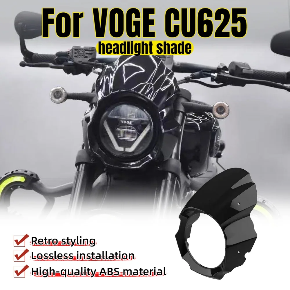 

Для VOGE CU625 модифицированная крышка фары специальной формы, оригинальный дефлектор фар автомобиля, аксессуары для переднего лобового стекла в стиле ретро