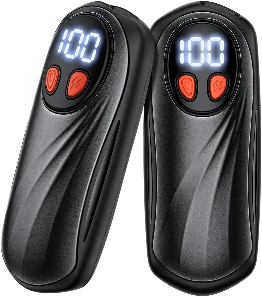 

Rechargeable Hand Warmers 2 Pack, 6000mAh, 5-Level Heat with Battery Display, Portable Pocket Heater for Outdoor, Golf, Travel,