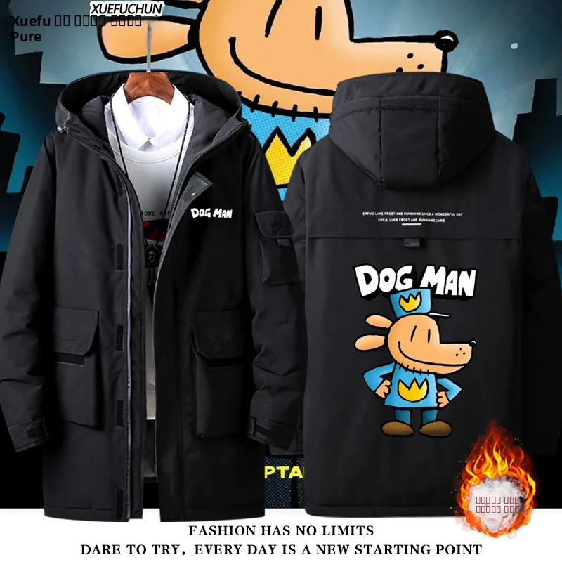 

DOGMAN Casual Men's down Jaet Trendy Padded Coat Polyester Fiber Non-iron Treaent White Du down Filling Thiened