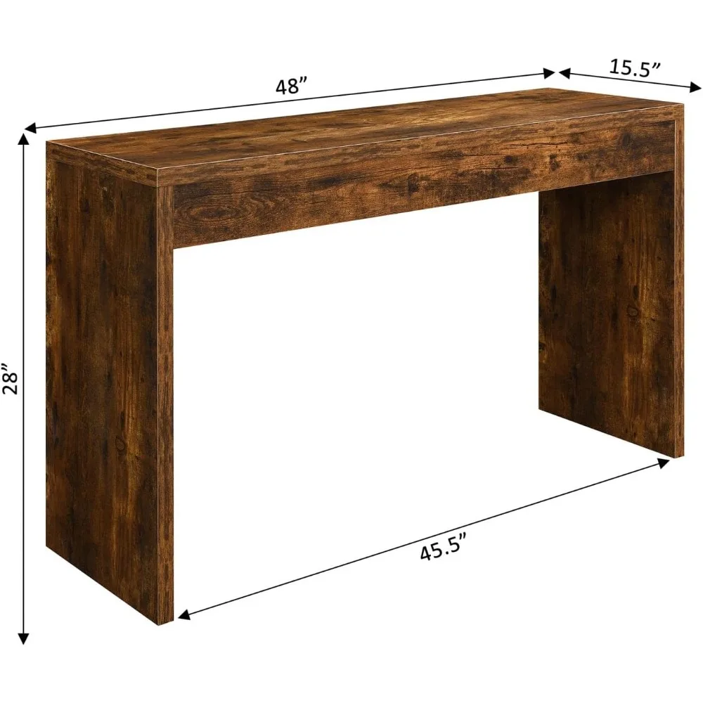 แนวคิดความสะดวกสบายโต๊ะคอนโซล/โต๊ะกาแฟโต๊ะหินอ่อน15.5 "D x 48" W x 28 "H