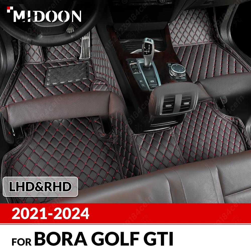 

Автомобильные коврики для VW Volkswagen Golf GTI 2021 2022 2023 2024, пользовательский ковер, крышка, аксессуары для интерьера