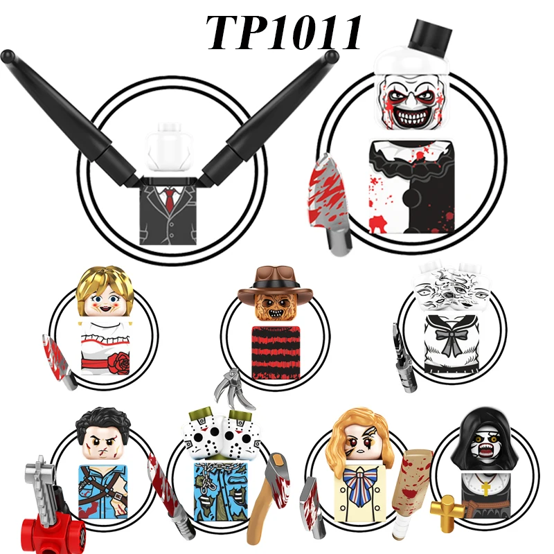 Halloween Horror Movie Mini Action Figs Bricks Child's Play Building Blocks Accessory Toys For Children TP1011