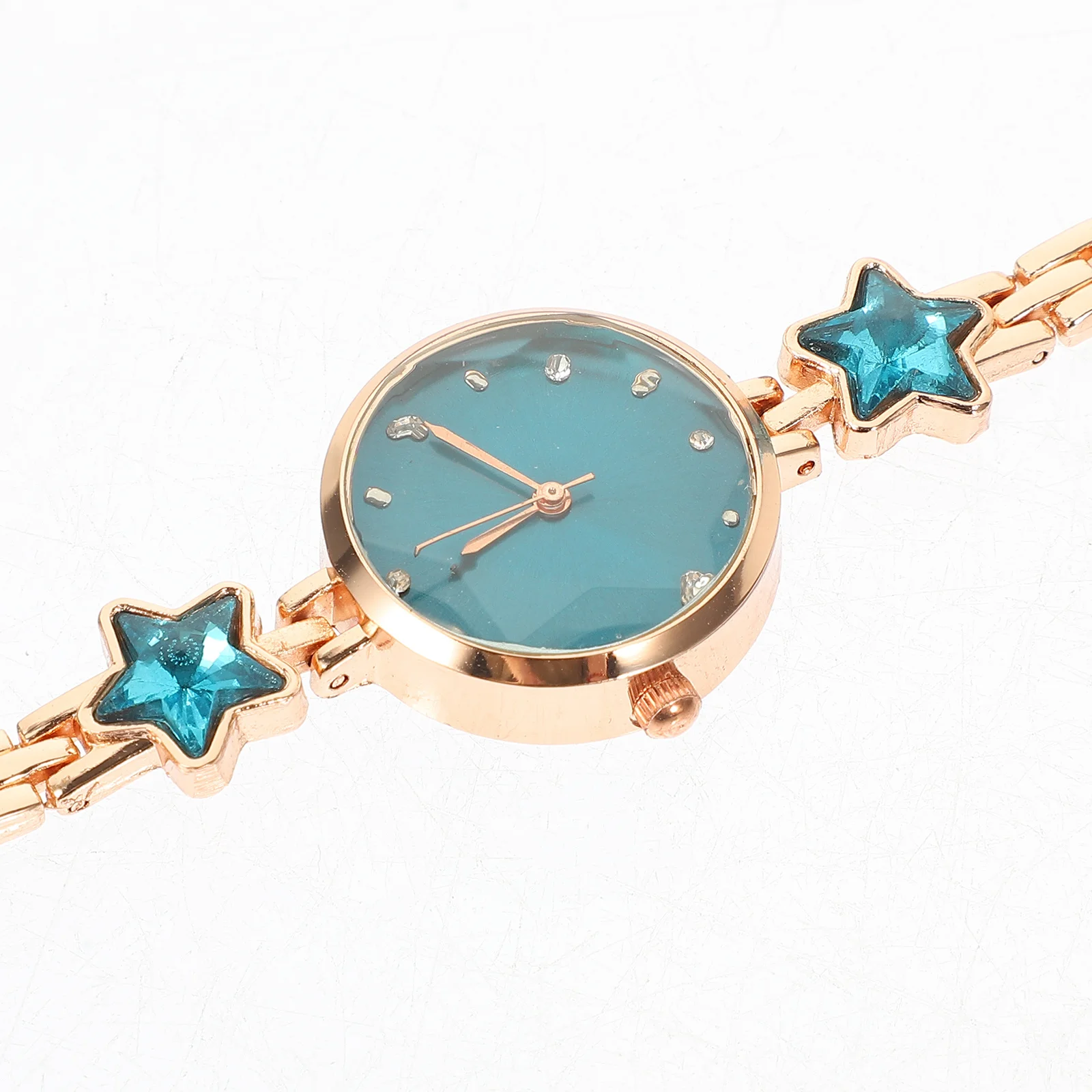 

Women'S Watch Blue Star Rhinestone Alloy Quartz Wristwatch Waterproof Fashion Timepiece For Daily Wear Wrist Accessories