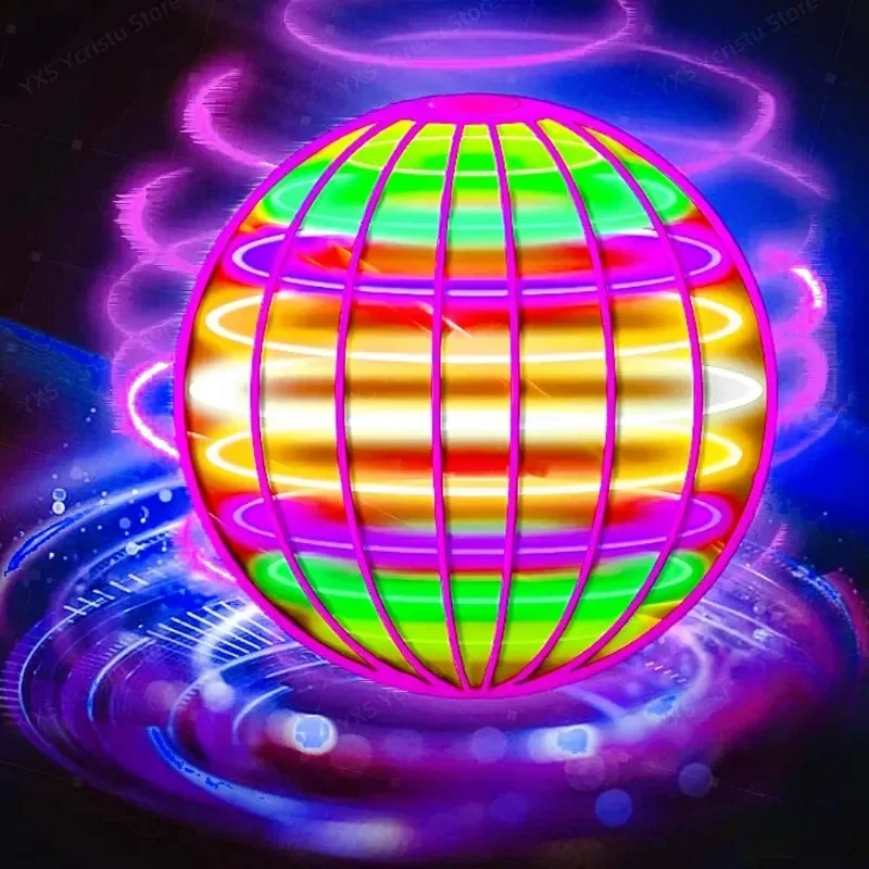 Flying Ball Boomerang Flyorb Magic With LED Lights Drone Hover Ball Fly Nova Orb Flying Spinner Fidget view 3