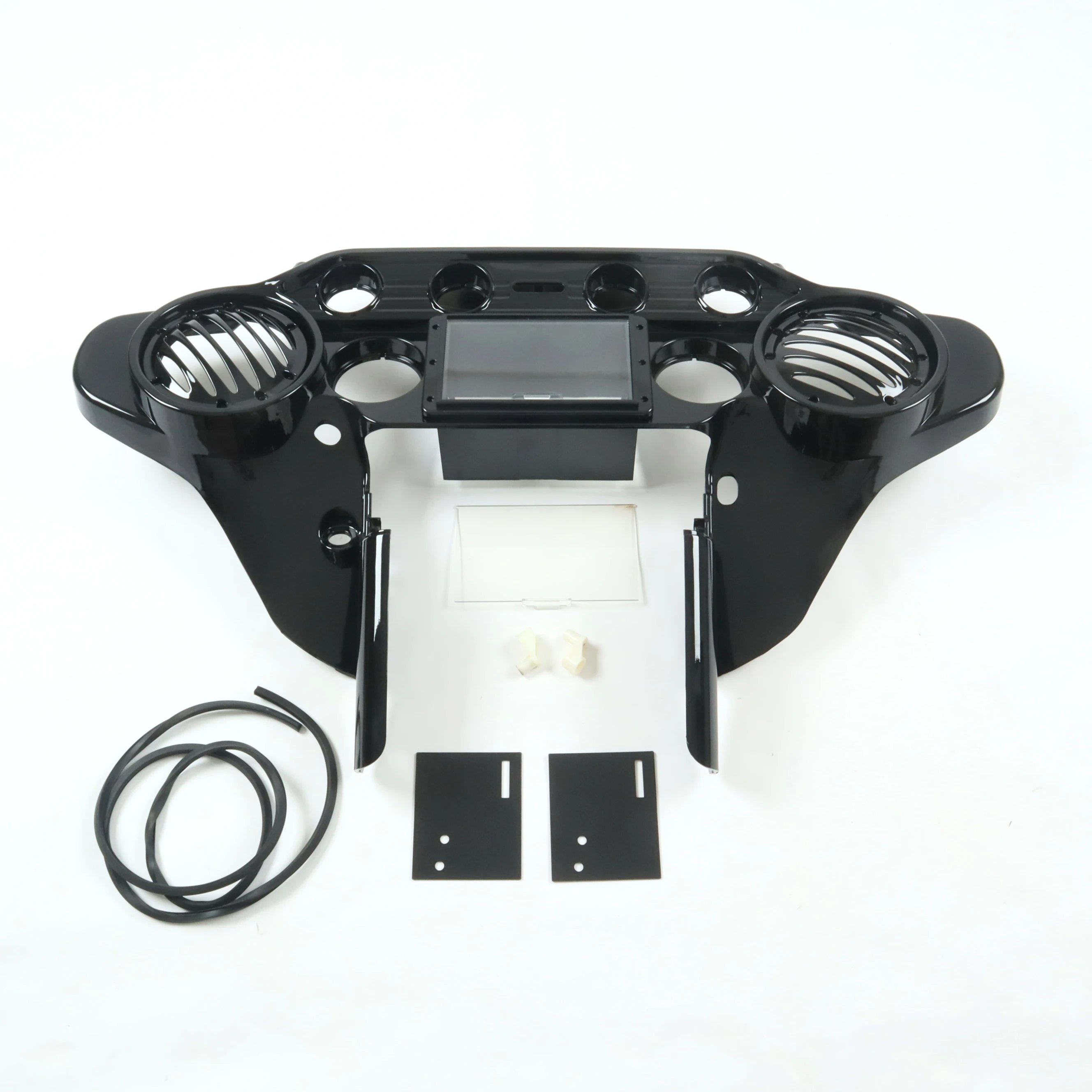 6.5 Inch Motorcycle Inner Fairing For W Double DIN GPS Stereo Tray  FLH 96-13