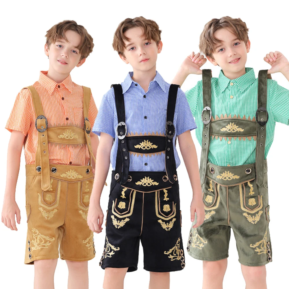 

Bavarian Octoberfest German Beer Costume Bavarian Boy Costume Set German Kids Oktoberfest Cosplay Costumes