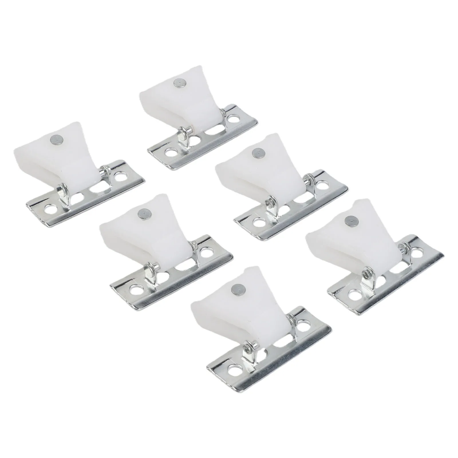 Complete 6Piece Curtain Pulley Set with Metal and Plastic Construction for Roman Blinds and Other Curtain Styles