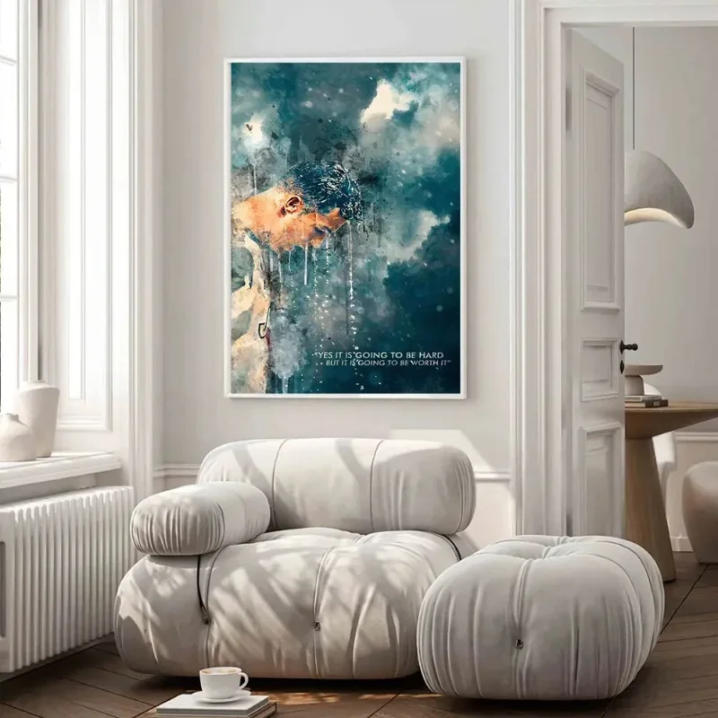Footbll Star C-Cristiano R-Ronaldo CR7 Poster Canvas Print Home Room Decor Livingroom Bedroom Aesthetic Art Wall Painting