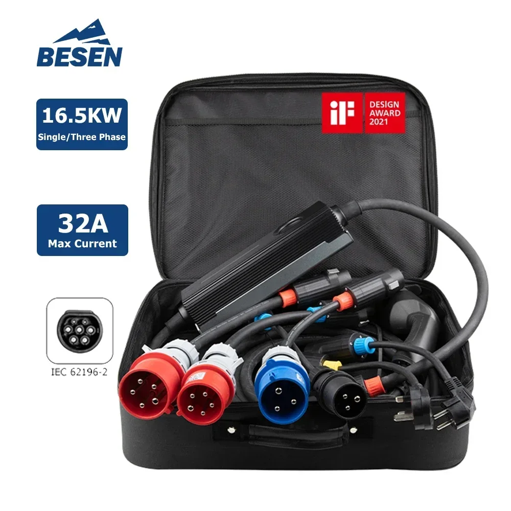 

NEW Current switching evse portable ev charger electric car charging station with type 2