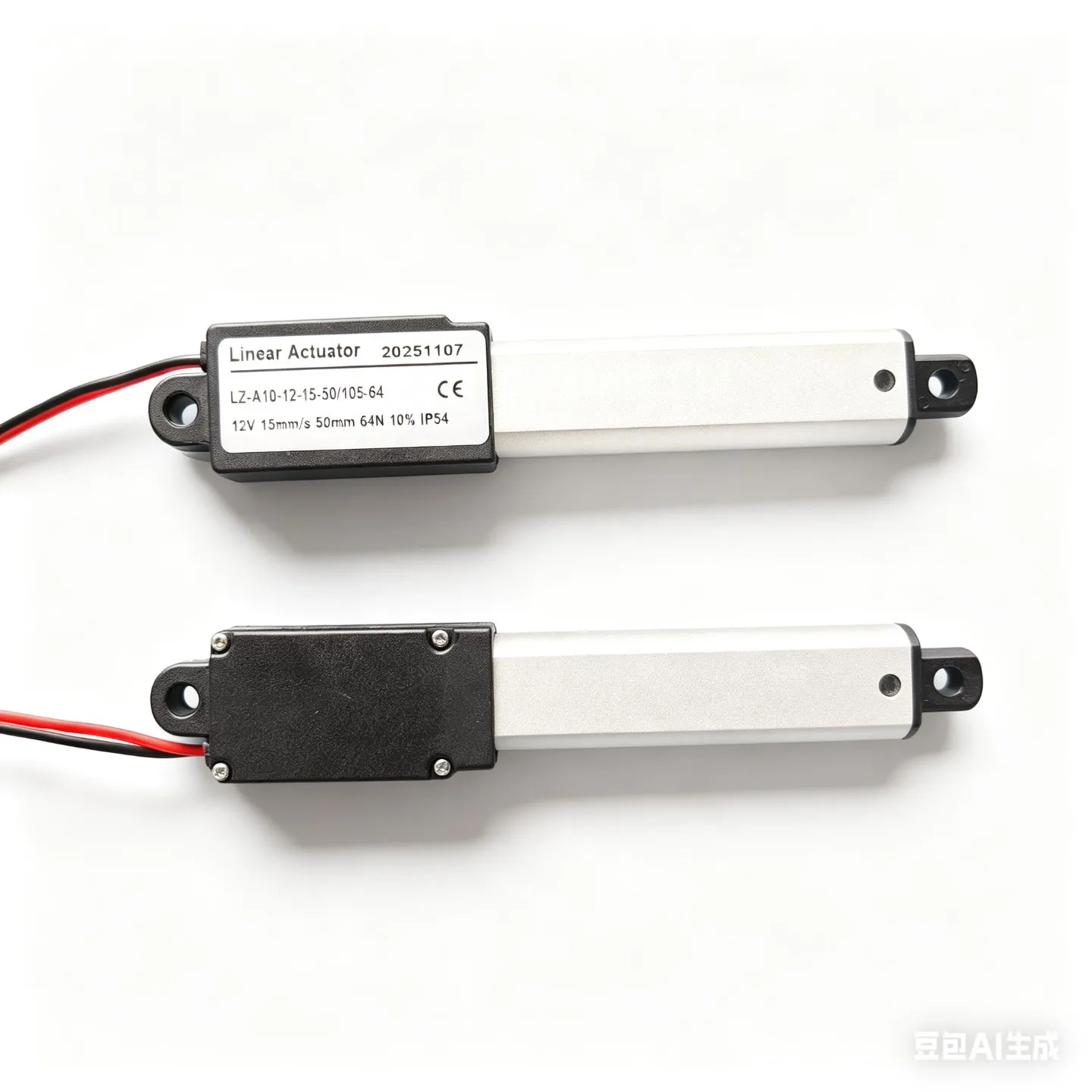 50mm Stroke Factory Direct Sale Small Size High Thrust DC Linear Actuator Electric Lifting Rod One Piece Available
