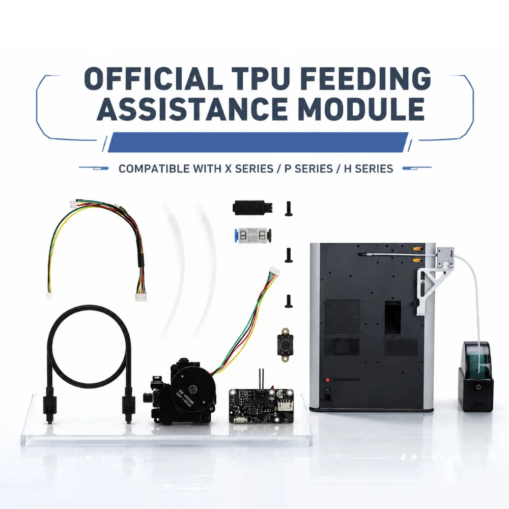 Offizielles Original TPU-Filament-Zuführhilfemodul für Bambu Lab H2C H2D H2S P2S P1S P1P X1 X1C 3D-Drucker-Zubehör