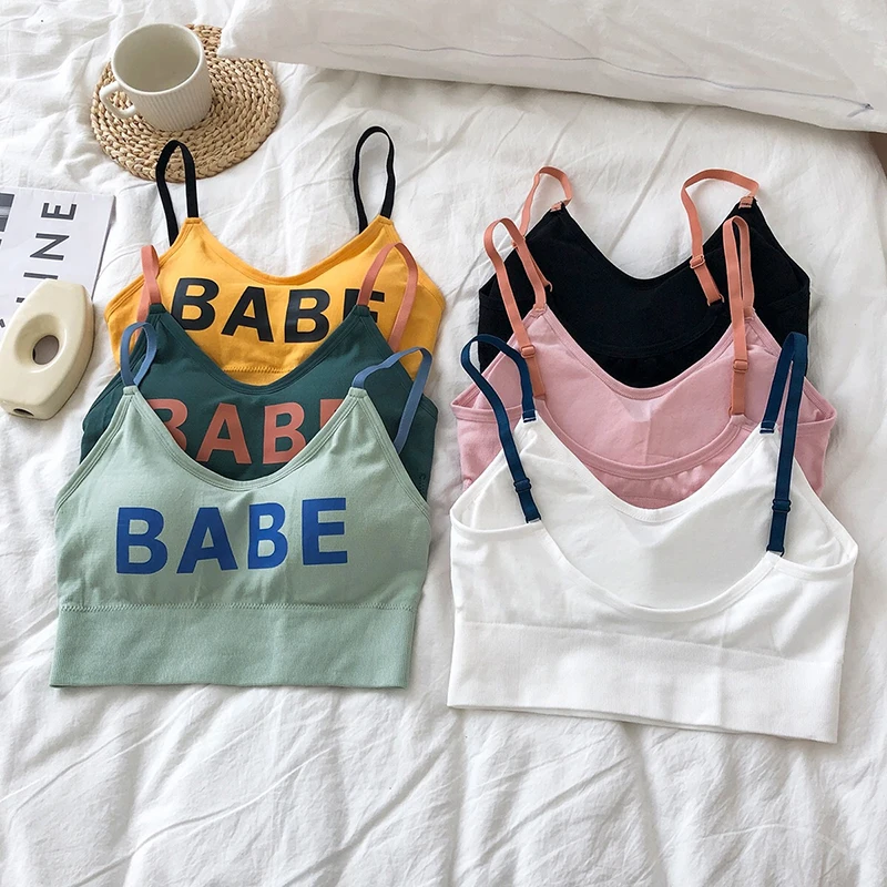 Underwear Women's Bras Tube Tops Fashion Push Up Comfort Bralette New Women's Tops Female Crop Top Rimless Sexy Lingerie