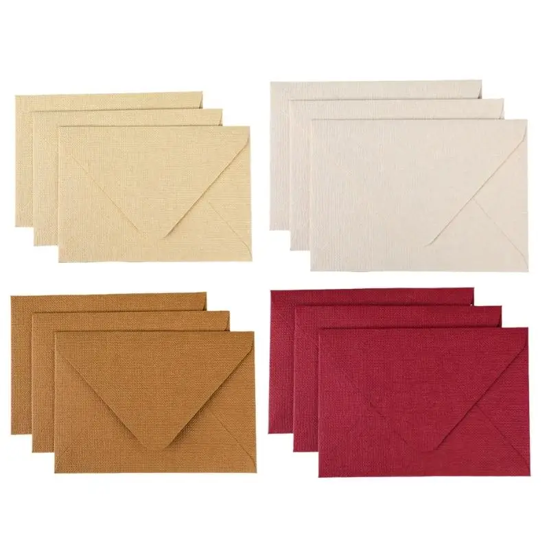 Y1UB Pack Of 20 Classical Styles A 5 Size Kraft Envelopes In Multiple Colors Suitable For Wedding Invitations And Note Taking