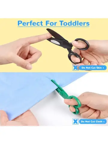 Preschool Training Scissors,Children Safety Pre-School Safety Scissors Art Craft Scissors