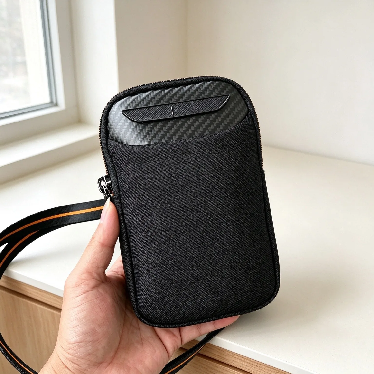 Men's Single Shoulder Bag, Stylish Casual Crossbody Bag, Versatile Lightweight Phone Purse