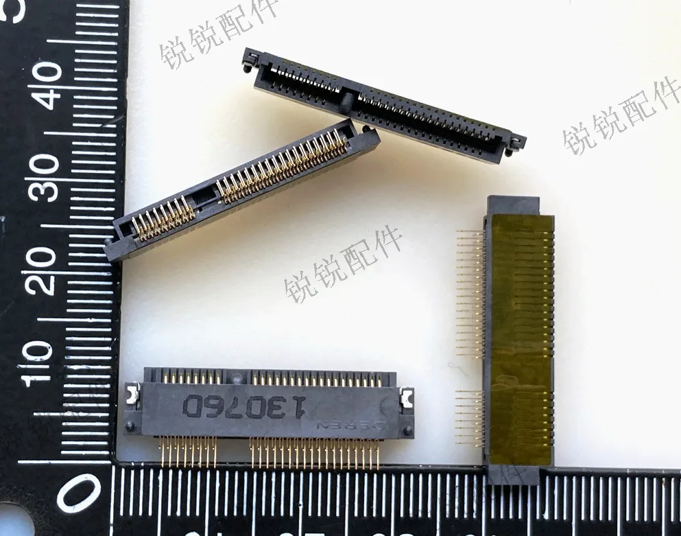 For MINI PCIE slot 52P network interface card socket, sinking plate NGFF interface card slot msata connector, gold plated