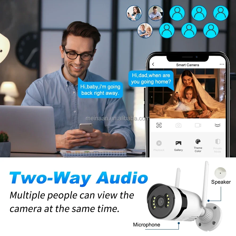 Eseecloud 3MP 10 ''LCD 4CH Wireless WiFi Sistema di telecamere di sicurezza domestica Wireless WiFi CCTV NVR Kit Telecamere Sistemi di sorveglianza