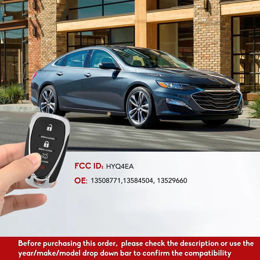 

Автомобильный брелок с дистанционным управлением, детали бесключевого доступа для Chevy Malibu Camaro Cruze HYQ4EA 13508771 13584504 13529660