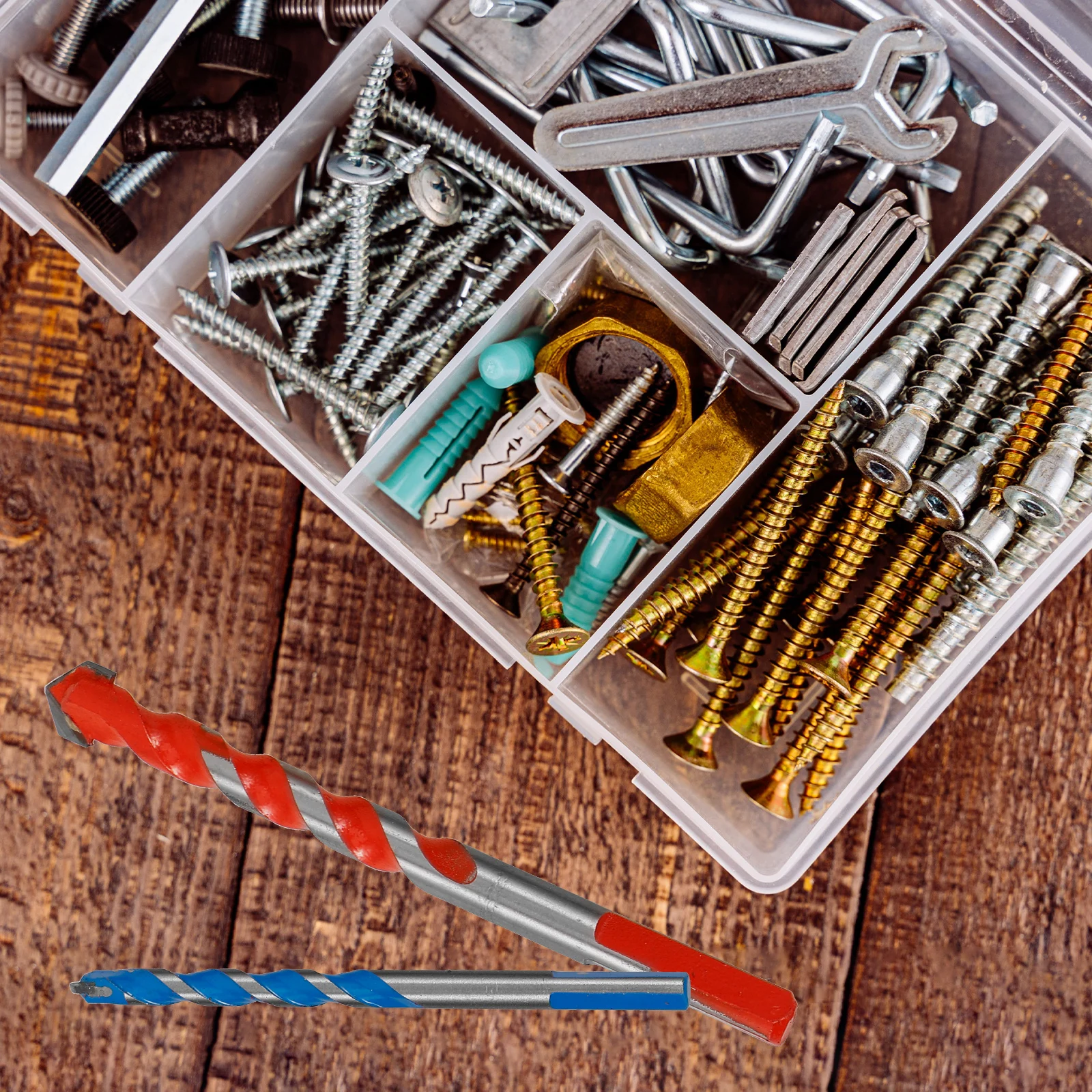 

8Pcs Professional Multi Material Drill Bit Set Heavy Duty Tungsten Steel for Wall Drilling Ceramic Tile Concrete Masonry Anti