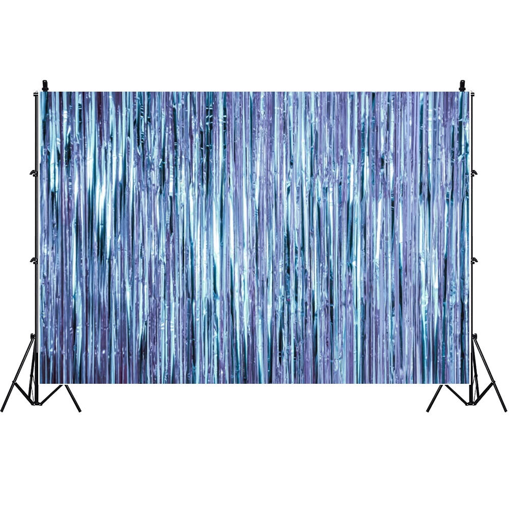 Laser Tinsel Backdrop Glossy Fringe High Saturation Color for Party Wedding Birthday Photo Shoot Dynamic Decor Event Background