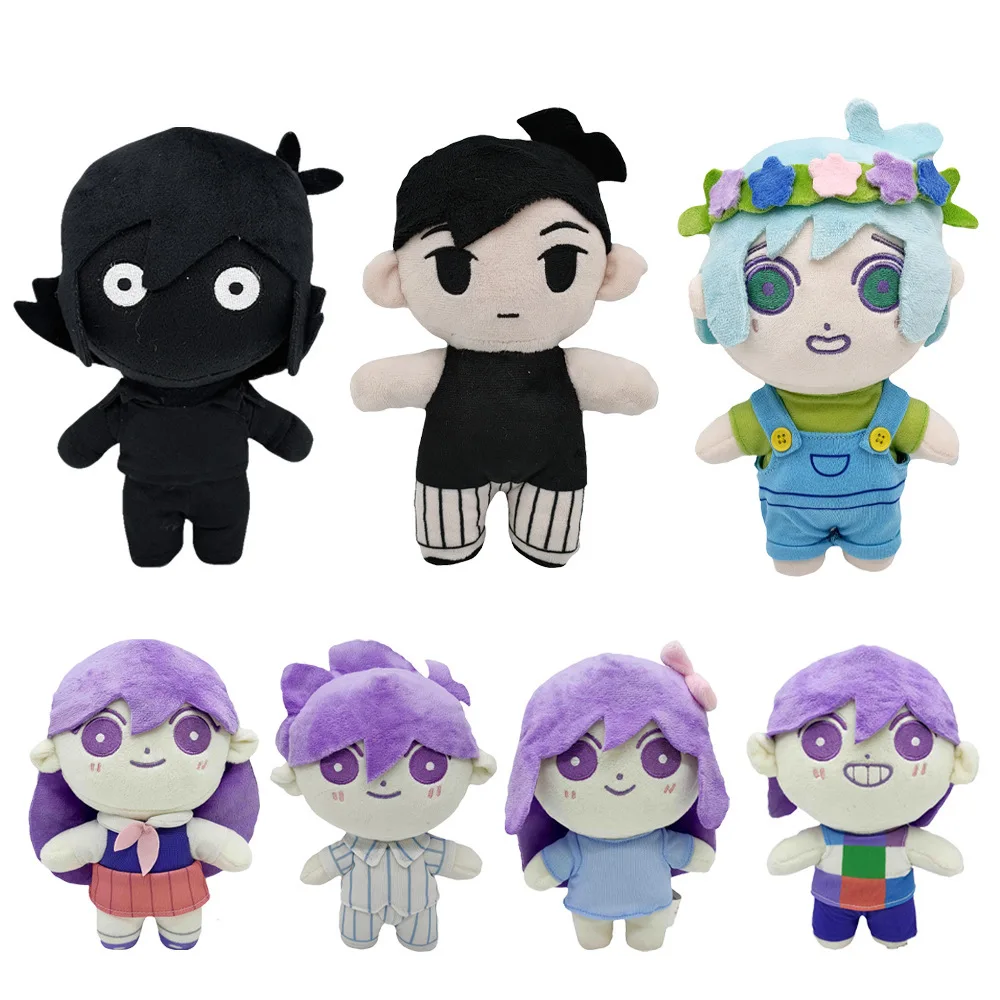 Omori Sunny Plush Doll Game Figures Basil Aubrey Kel Mari Hero Stuffed Pillow Cute Heal Redemption Game Peripherals Toy Kid Gift