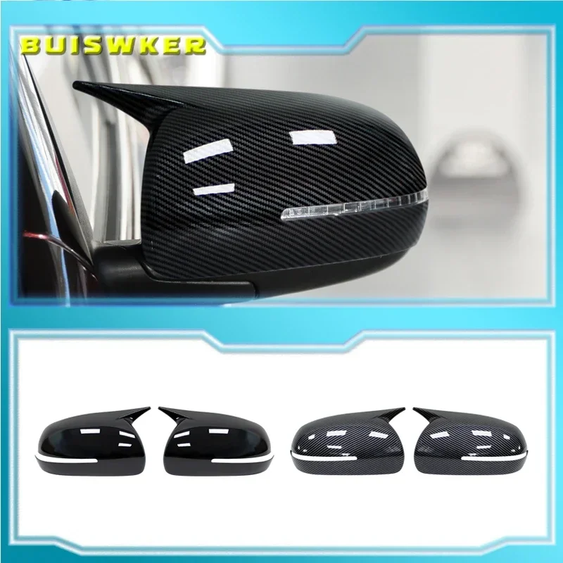 

Car Rearview Mirror Cover Trim Rearview Mirror Cap Housing Sticker Decoration For Kia Forte K3 Cerato 2010-2018 ABS Carbon Fiber