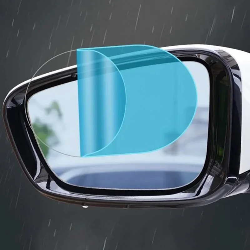 2Pcs Car Sticker Rainproof Film for Car Rearview Mirror Car Rearview Mirror Rain Film Clear Sight In Rainy Days Car Film