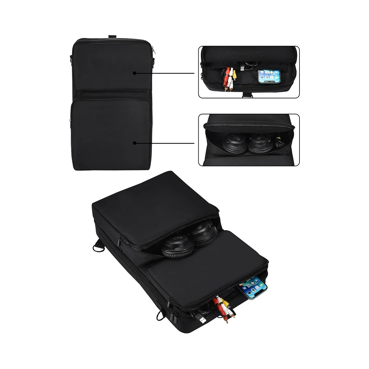 حقيبة وحدة التحكم DJ المحمولة أكياس تخزين وحدة التحكم DJ الغبار الأقراص الدوارة الواقية