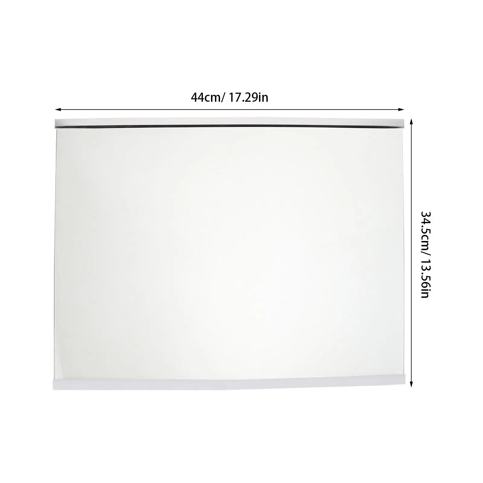 Universal Tempered Glass Refrigerator Shelf Replacement 17.32x13.58x0.28in Clear Storage Divider Organizer Kitchen Fridge