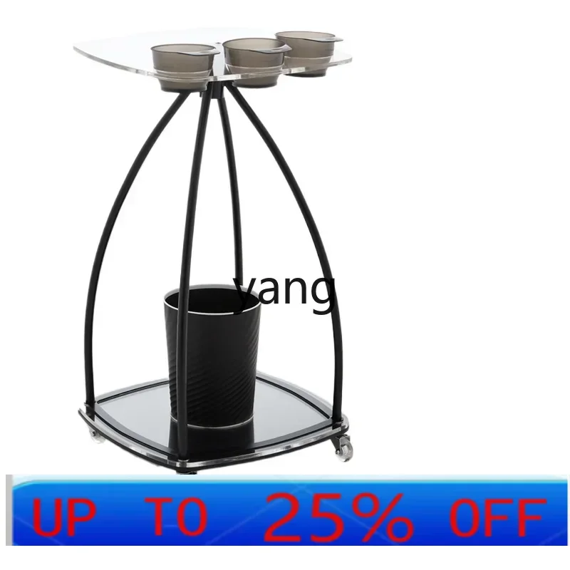 

LTT barber shop perm and dye cart tool cart acrylic panel barber shop locker