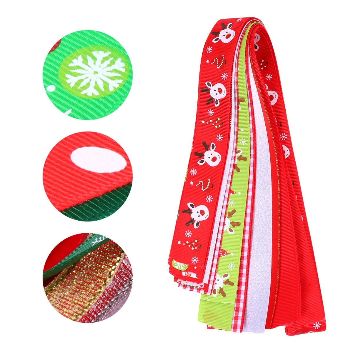 

27 Pcs Christmas Ribbon Set Package Supply for Gift Wrapping Crafts DIY Packing Riband Curling Wired