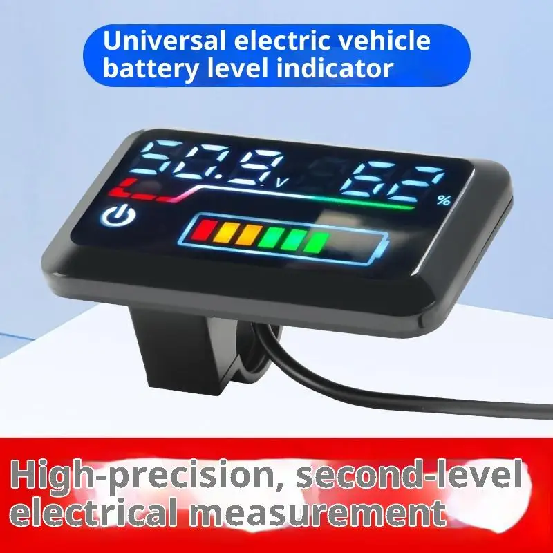 High Accuracy Digital Voltage Meter 40-90V Battery Level Indicator Power Display for Solar Panel System Use