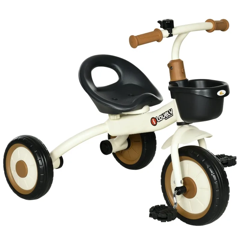 Triciclo infantil ajustável resistente para meninos e meninas adequado para brinquedos de ciclismo ao ar livre e interno com jogo ativo
