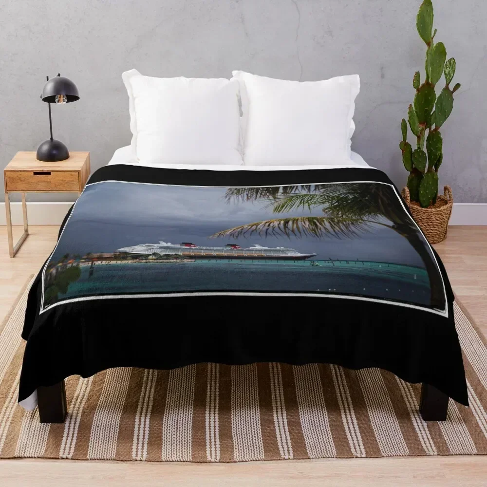

Dream at Castaway Cay Throw Blanket wednesday Vintage Furry Decorative Sofas Blankets