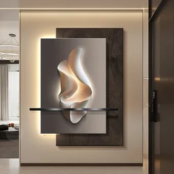 Minimalism LED Wall Lamps Crystal Porcelain For Living Room Corridor Home Decoration Luster Modern Hanging Painting Mural Light
