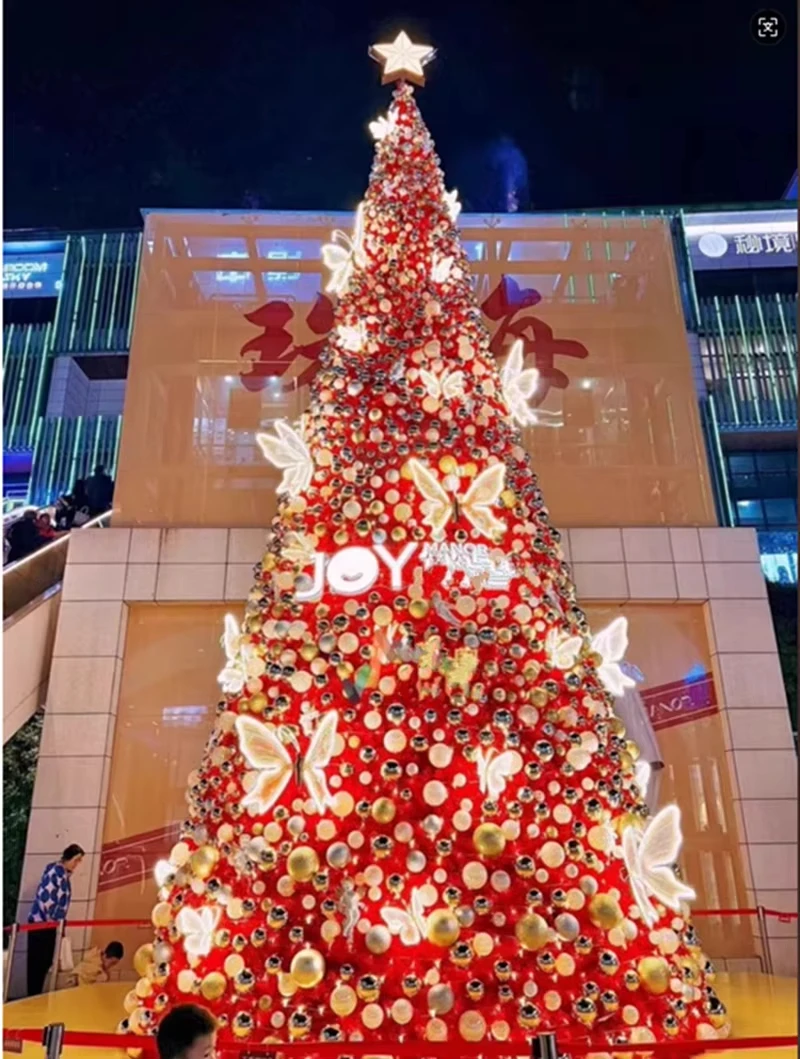 Dynamische Leuchtende Schmetterlingslichter — Weihnachtsdekoration, Wandakzente für Innen- und Außenbereiche, und Gartenschmuck – Detail 8