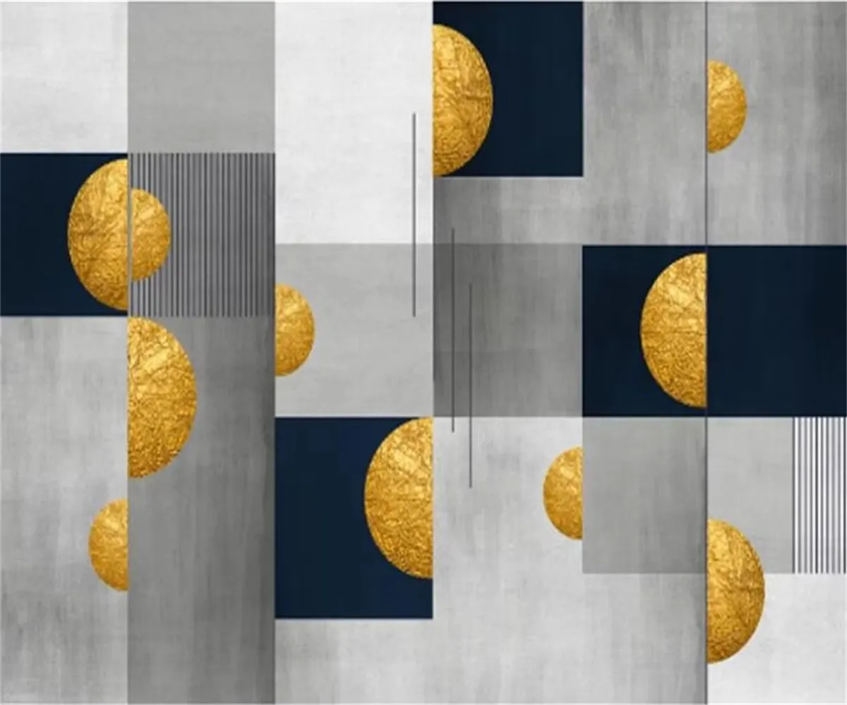 Custom mural wallpaper modern simplicity abstract color block creativity TV background wall paper living room bedroom wallpaper