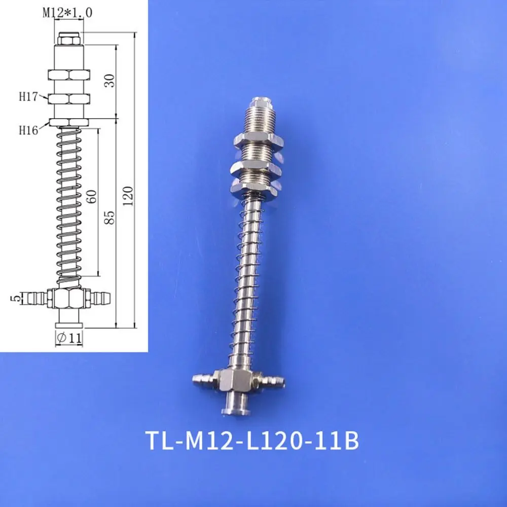 1Pcs M10 Vacuum Suction Cup Bracket Side Tail Air Inlet T-Type Vacuum Nozzle Rod M10-L45 To M10-L110 Large Head