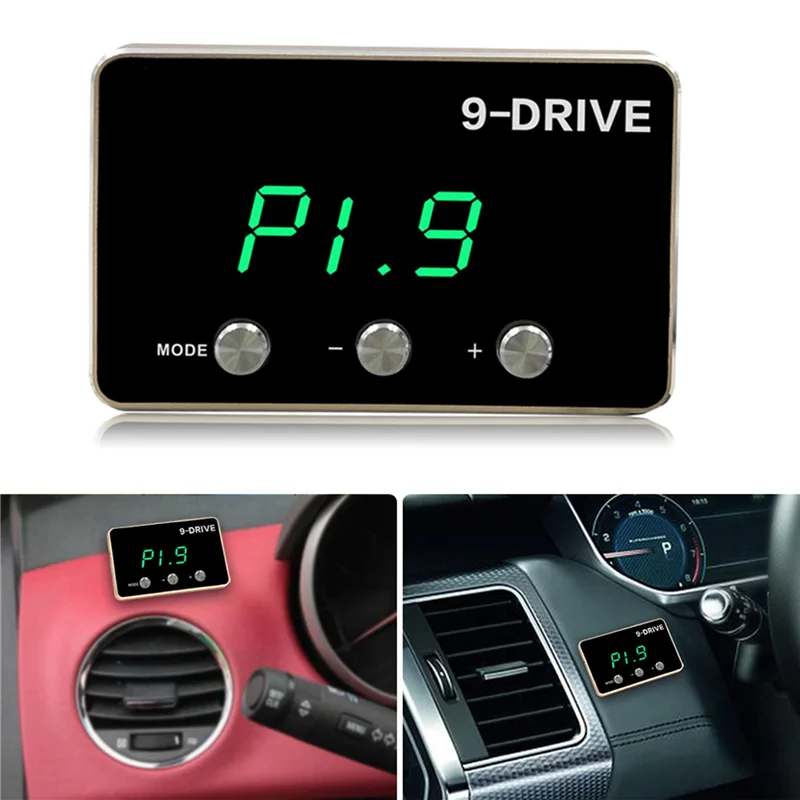 Controller elettronico dell'acceleratore Pedale 9 MODALITÀ Acceleratore a basso consumo di carburante per Jeep Wrangler JK Dodge Challenger RAM 1500