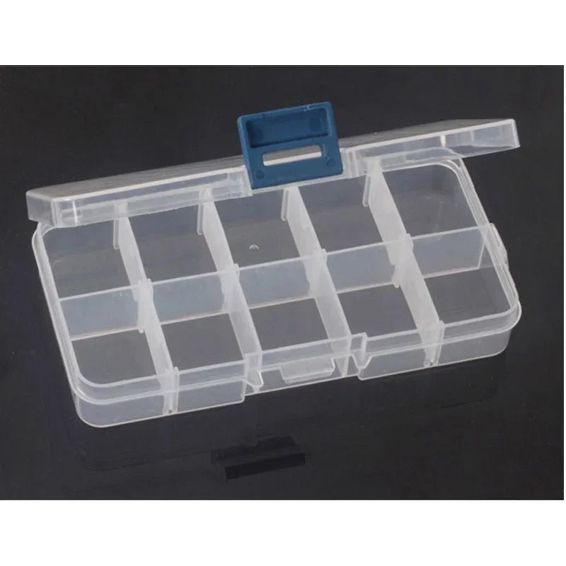 10 Grids  Jewelry Boxes Plastic Tool Box Adjustable Craft Organizer Storage Beads Bracelet Jewelry Boxes Packaging Wholesal