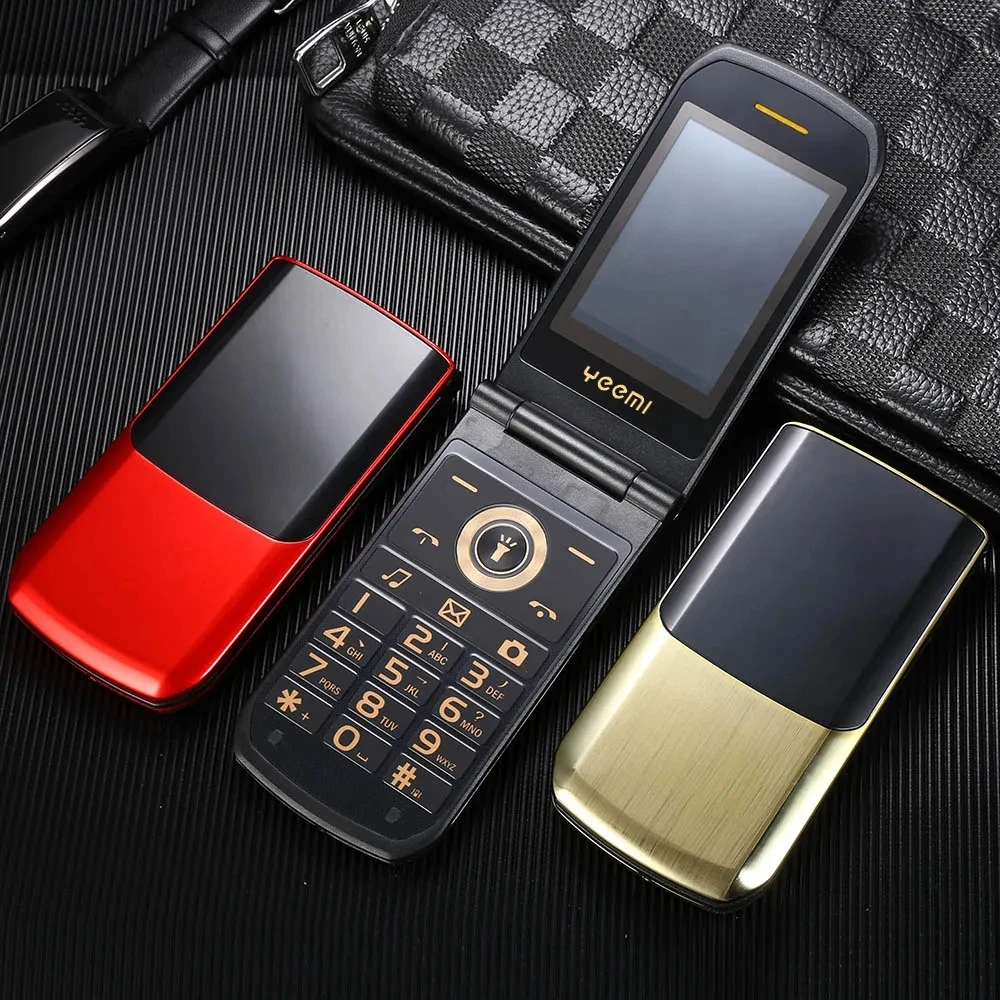 Brand New Original Yeemi NK2720 Flip Mobile Dual Sim Metal Body Keyboard Cellular Phone For Old Senior People CellPhone