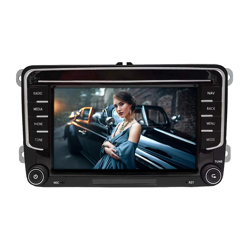 Afbeelding 7: Dubbel Din Auto Dvd-speler 2 Din 7 Inch Gps-navigatie Android Autoradio Voor Vw/Caddy/Passat/Golf 5 6/Jetta/Polo/Touran/Seat