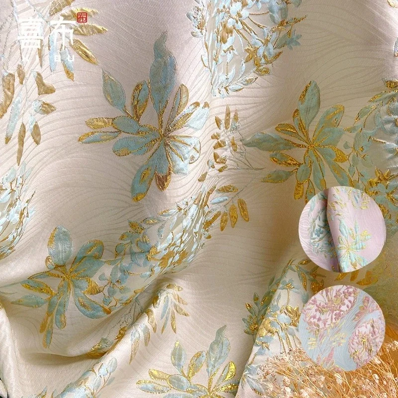 

Color Woven Jacquard Ball Gold Wire Three-dimensional Relief Fabric for Luggage Crisp Macaron Fabric Texture and Texture