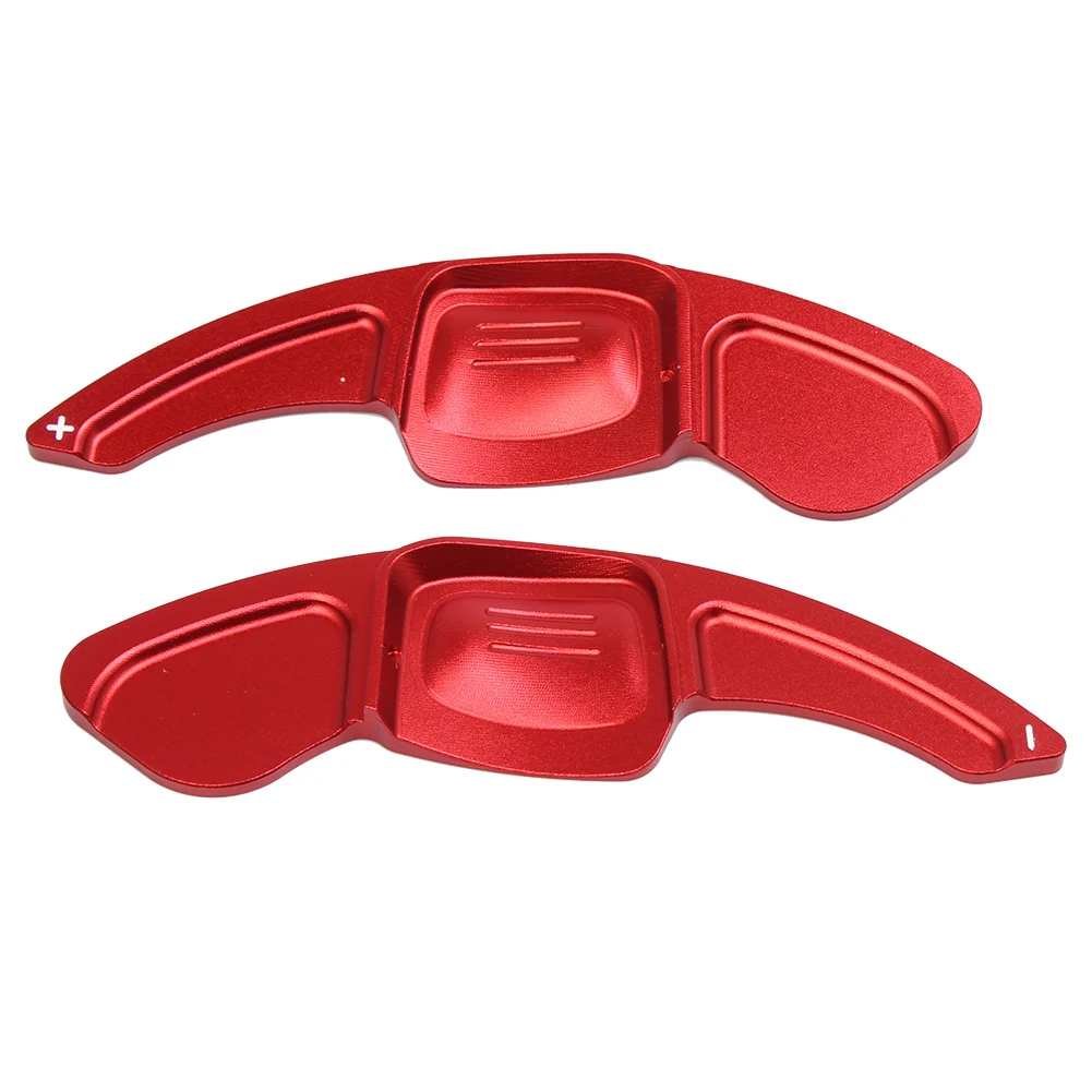 For Volkswagen VW Golf 7 Alltrack MK7 Passat B8 Variant Tiguan Jetta MK6 Car Shift Paddle Steering Wheel Shifter 2PCS Black Red