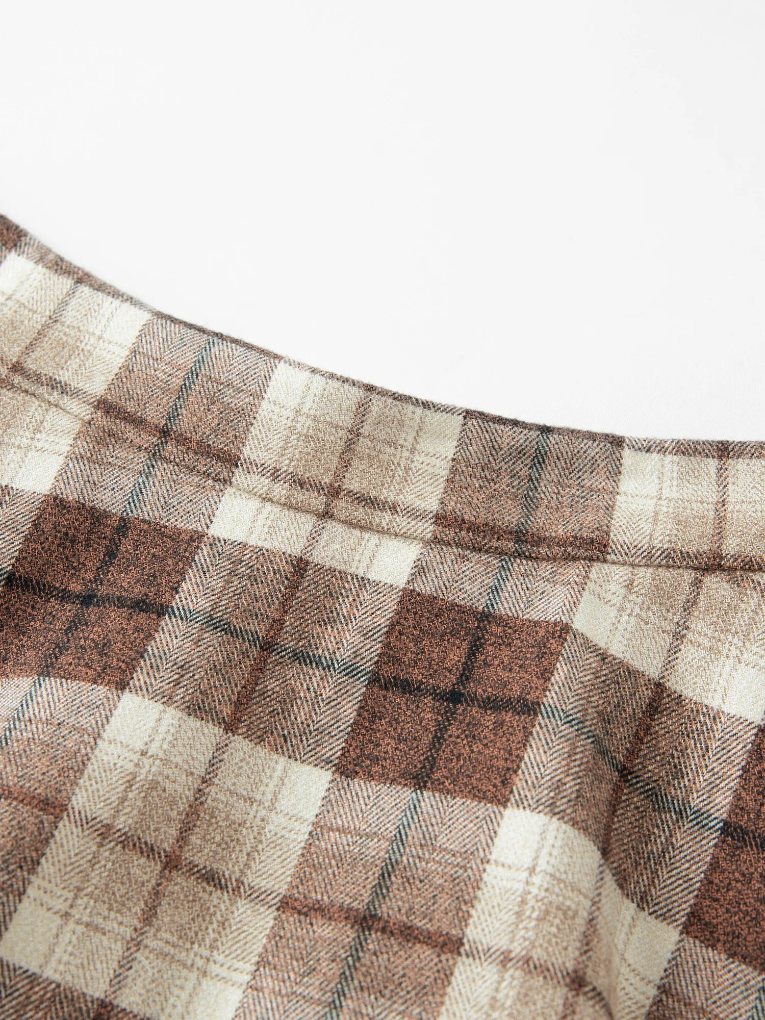 FSLE 2026 Winter Damen Vintage Karomuster Asymmetrischer Midi-Rock mit Vollem Schwingen - Schmeichelhaft Elegant Schick Vielseitig für den Täglichen Gebrauch – Detail 14