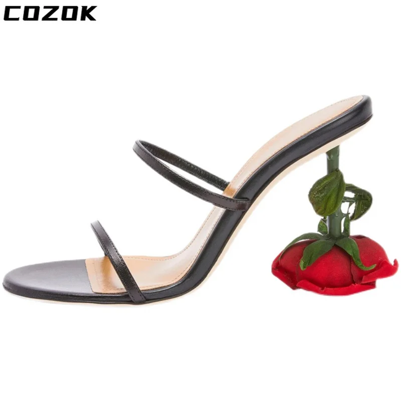 Slippers Women Designer Trendy Shoes Women 2022 New Summer High Heels Party Shoes for Women Flip Flops Women Zapatos Para Mujer