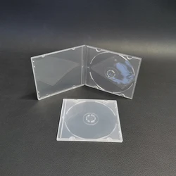 1Pc 8CM Transparent PP Ultrathin Standard DVD Case 3Inch CD Package Portable CD Storage Box