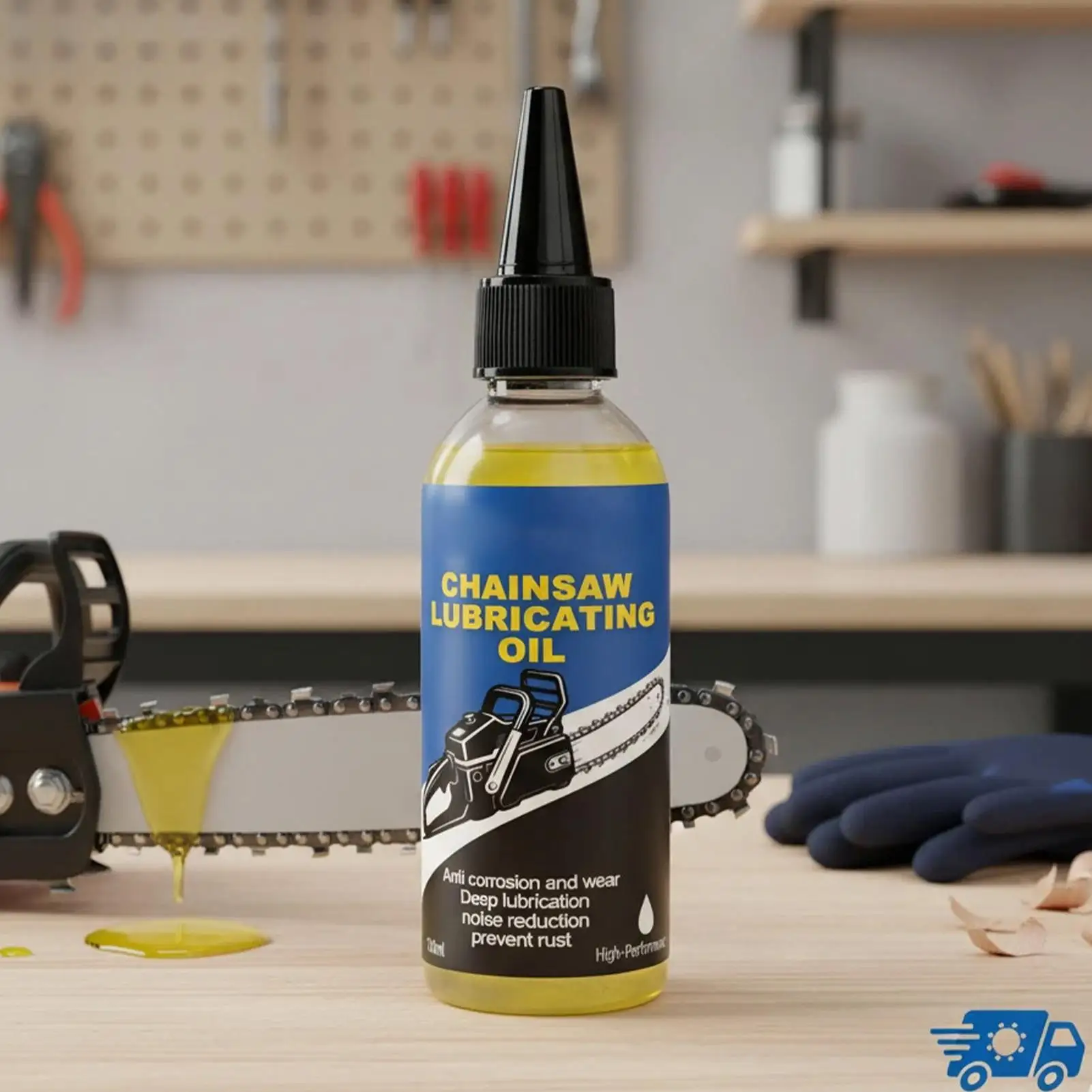 100ml Chainsaw Lubricating Oil Anti Rust Chain Lube Wear Resistant Deep Lube Garden Tool Guide Bar Maintenance Liquid